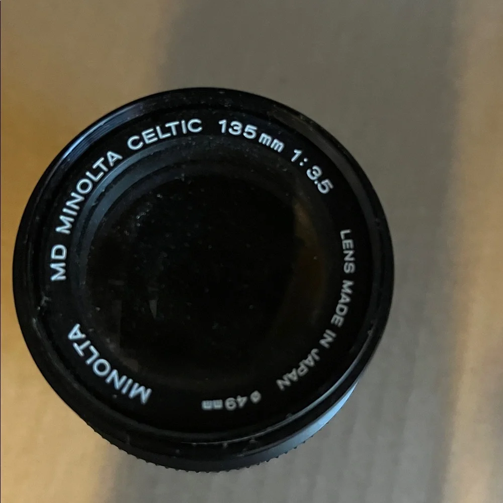 Black Camera Lens Minolta Celtic 135mm 1:3.5